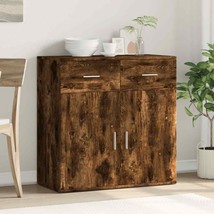Modern Wooden Home Sideboard Storage Cabinet Unit With 2 Doors &amp; 2 Drawers Wood - £91.06 GBP+