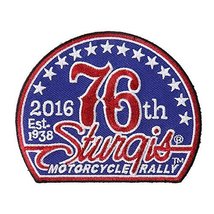 Hot Leather Men&#39;s Official 2016 Sturgis Motorcycle Rally 76th Logo Patch - £9.00 GBP