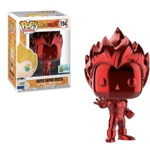 Funko Pop Dragon Ball Z Red Chrome Super Saiyan Vegeta #154 with Protector SDCC - £19.34 GBP