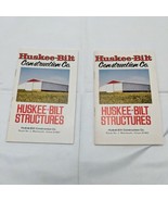 (2) Vintage 3.5&quot; X 5.5&quot; Notebook Lined Pages Huskee-Bilt Construction Il... - $16.03