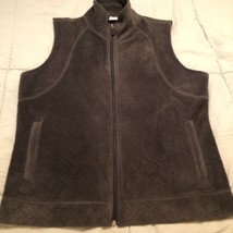 Kim Rogers fleece vest sleeveless zipper size Medium - $11.86