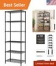 Versatile 6-Tier Wire Shelving Unit - Perfect for Garage, Kitchen, and O... - $102.46