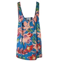 Blue Pink Floral Tank Top Medium Fila Workout Sleeveless Aloha Dry Beach... - £19.13 GBP