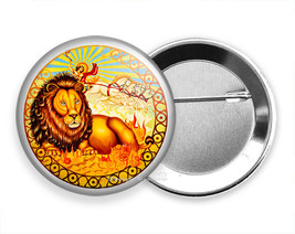 Leo Zodiac Horoscope Astrology Sign Symbol Hd Art Pin Pinback Button Gift Idea - £9.81 GBP+