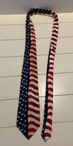 Red White and Blue Stars and Stripes USA Flag Patriotic Necktie Steven H... - £6.49 GBP