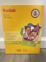 KODAK Photo Paper GLOSS 100 SHEETS 8.5 x 11 Canon Epson Dell HP 48 lb Se... - £14.54 GBP