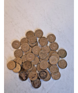 1989 Dominican Republic 10 Centavos 46 Coins Lot Most UNC. - $9.89