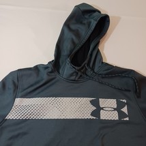 Under Armour Coldgear Hoodie Gray Pullover Sweatshirt Men's Small Loose Size XL image 5