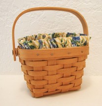 Longaberger Basket Signed 1997 Hostess Floral Liner Plastic Protector RE... - $80.75