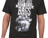 DISSIZIT Men&#39;s Black Same $hit Nicer Bags Graphic Tee Money Can&#39;t Change... - $18.79
