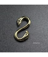 Skull Hooks Brass S Hooks Lot of 2 Copper Alloy Skulls Hook Retro DIY Cr... - $13.86