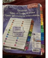 Cardinal 60960 OneStep 24 Tab Table of Contents &amp; Dividers - WHT (1 ST) New - $128.90 MXN