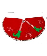 Jingle Jingle Jingle  Elf Legs Christmas Tree Skirt 54in across Round - $376.75 MXN