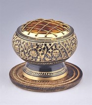 Brass and Black 2&quot; Tall Screened Incense Censer! - $166.09 MXN