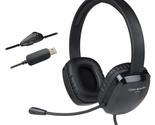 Cyber Acoustics Stereo USB Headset (AC-6012), Unidirectional Microphone ... - $32.27