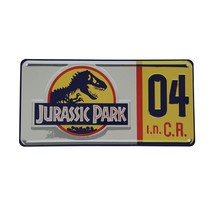 Jurassic Park Ford Explorer 04 License Plate Tin Sign Collectible Replic... - £15.73 GBP