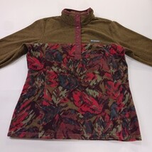 Columbia AL2906 Women’s Brown Multicolor 1/4 Button Pullover Fleece Sweatshirt M image 10
