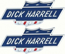 1960&#39;s 1970&#39;s Dick Harrel Tail Panel Fender Bar and Shield Emblem Pair COPO - £133.58 GBP