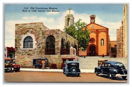 Old Guadelupe Mission Juarez Mexico Linen Postcard Y17 - £2.33 GBP