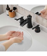 Black 8&quot; Widespread Bathroom Sink Faucet - $183.25 CAD