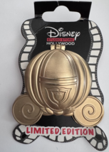 Disney Gold Hinged Cinderella Pumpkin Coach Pin LE 400 Fairy Godmother D... - $962.98 MXN