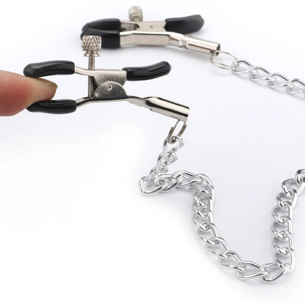 House Home 4 Styles 1 PCS Fantasy Mature Clamps Breast Clamps with Metal Chain H - £19.75 GBP