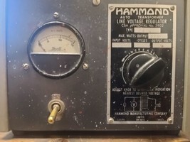 HAMMOND AUTO TRANSFORMER / LINE VOLTAGE REGULATOR  TYPE 173-60 MAX WATT 300 - £195.61 GBP