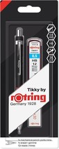 rOtring Tikky Mechanical Pencil Set, HB 0.5 mm, Black Barrel, hb 0.5, - $26.23