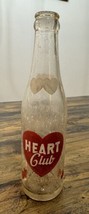 Vintage Soda Bottle Heart Club Beverage Steury Bottling Company Bluffton... - £19.38 GBP