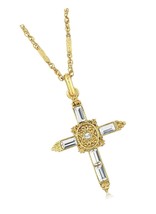 1928 Jewelry Inspirations Crystal Cross Pendant Necklace - $40.93