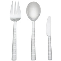 Tronada by Dansk Stainless Steel Flatware Serving Hostess Set 3 Piece - New - £56.05 GBP