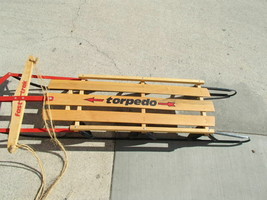 Antique Vintage Fast Track Torpedo Snow Sled ~~ 56&quot; ~~ PICK UP ONLY - £80.31 GBP