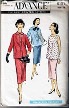 Vintage 1940&#39;s ADVANCE 8151 Misses&#39; Maternity Suit &amp; Overblouse Size 12 - £14.22 GBP