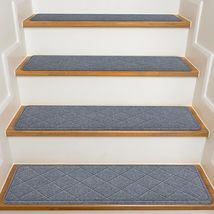 Reusable Non-Slip Indoor Stair Treads - 15 Pack 8" x 30" Machine Washabl... - $91.03