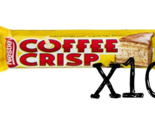 10 Coffee Crisp Chocolate Bars Full Size 50g Each NESTLE Canada FRESH DE... - $23.75