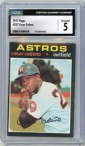 1971 Topps Cesar Cedeno Rookie #237 CGC 5 P1346 - £18.74 GBP