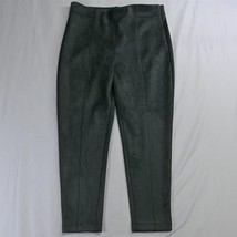 NEW Ann Taylor 16P Green Sueded Side Zip Skinny Dress Pants - $24.49