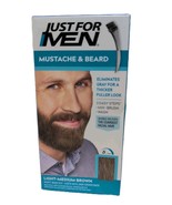 Just For Men Mustache &amp; Beard Brush-In Color Kit M-30 Light Medium Brown... - $367.32 MXN