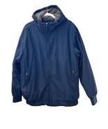 Guide Gear Full Zip Jacket Men&#39;s XLarge Navy Blue Long Sleeve Hoodie Pocket - $45.09