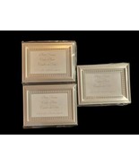Set of 3 Kate Aspen Small Silver Photo Frames 2.75&quot; x 1.75&quot; - $17.58 CAD