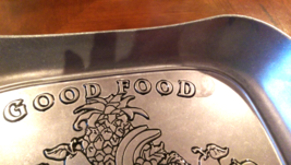 Wilton Armetale Good Food Good Friends Large Bread Serving Tray - 10.5&quot; ... - $9.99