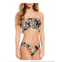 Chelsea &amp; Violet  Black Floral Bikini Bottoms   - Medium - £22.22 GBP