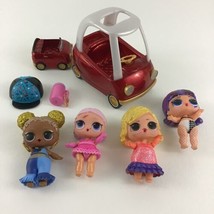 LOL Surprise Little Tikes Metallic Red Cozy Coupe Vehicle Mini Dolls Figures  - $34.60