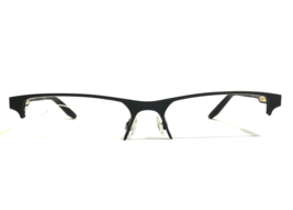 Nike Eyeglasses Frames 8045 002 Satin Black Rectangle Half Rim 57-17-140 - $49.49