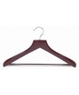 Only Hangers Contoured Deluxe Wood Suit Hanger w/Non-Slip Bar Pack of 3 - $29.29