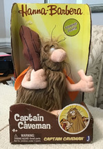 Hanna-Barbera Cartoons Captain Caveman Talking Plush By Jazwares - New In Box - £39.75 GBP