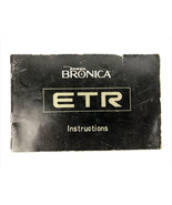 OEM Zenza Bronica ETR-C Camera Instruction Book / Manual / User Guide - $27.34 CAD
