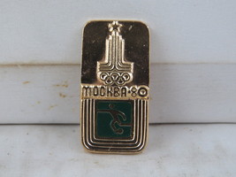 1980 Moscow Summer Olympics Pin - Soccer Event - Stamped Pin - $15.00