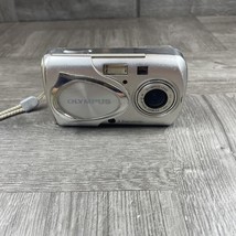 Olympus Stylus 300 3.2 Mp Digital Camera Silver As Is For Parts - £9.92 GBP