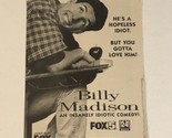 Billly Madison Print Ad Vintage Adam Sandler TPA2 - $5.93